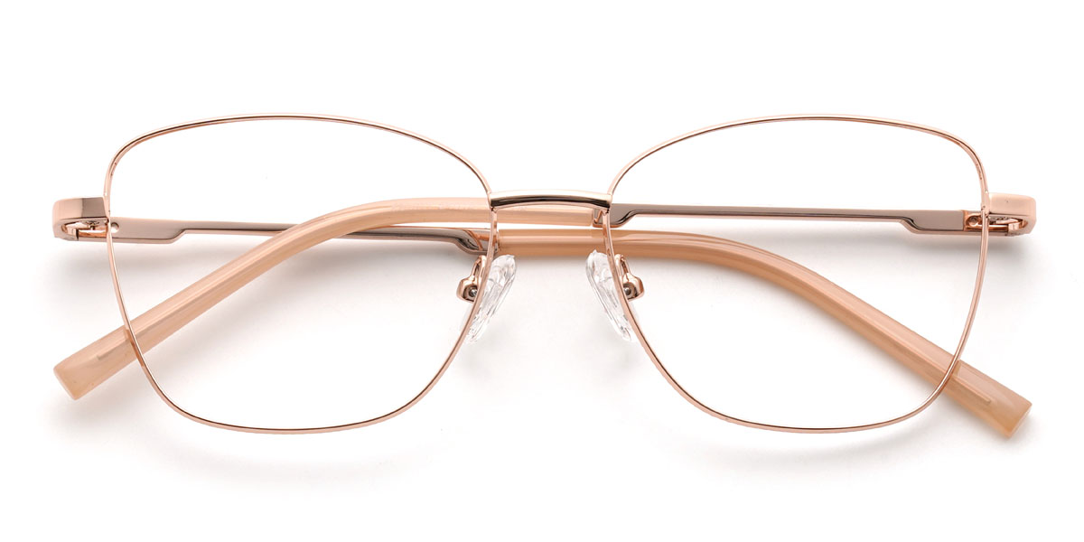 Gold Kristine Brille - Rectangle Glasses