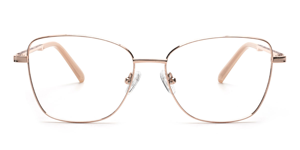 Gold Kristine - Rectangle Glasses