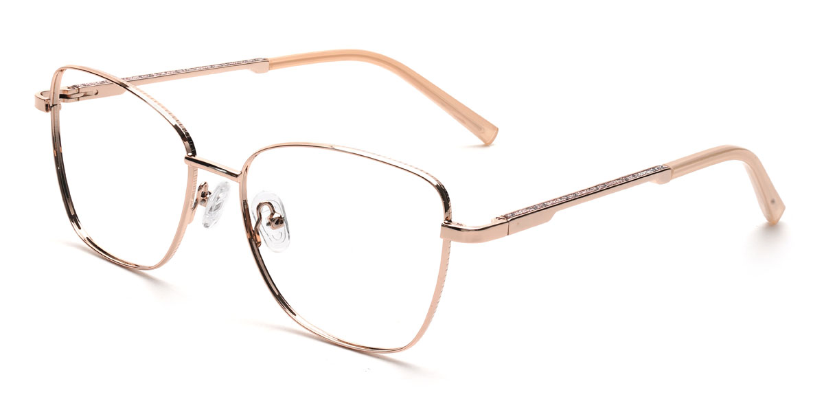 Gold Kristine Brille - Rectangle Glasses