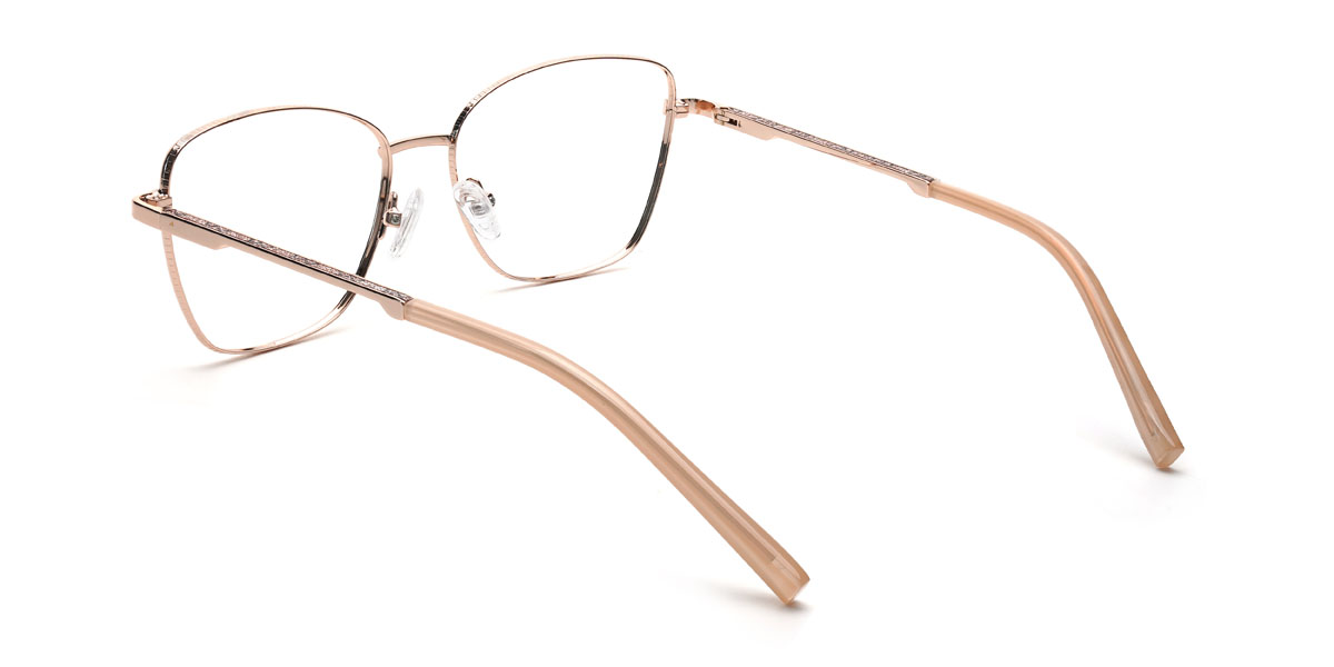Gold Kristine Brille - Rectangle Glasses