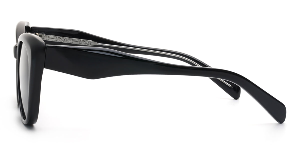 Noir Gris Tahira Lunettes - Cat Eye Sunglasses