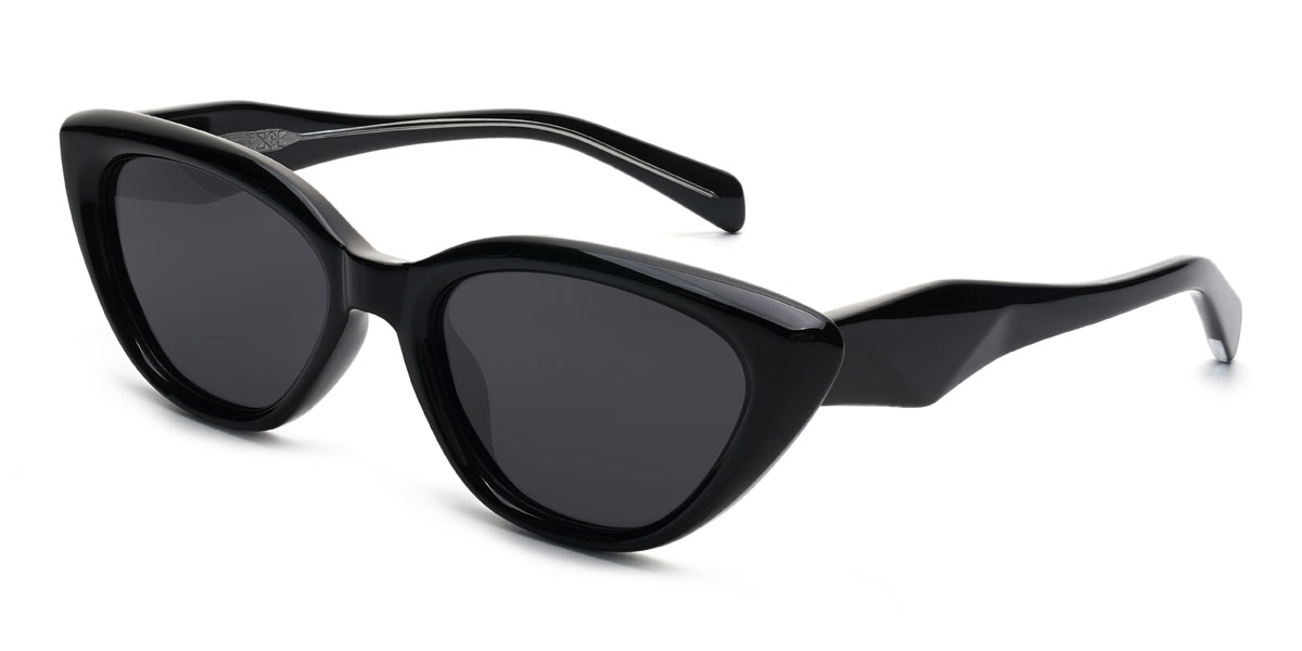 Schwarz Grau Priscila Brille - Cat Eye Sunglasses