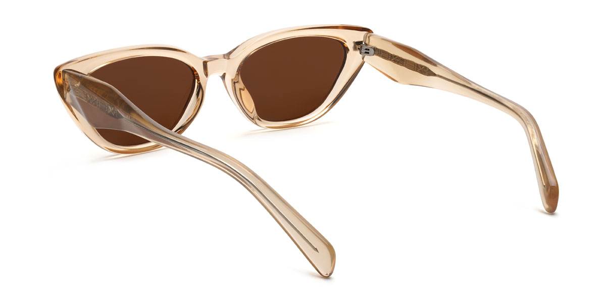 Champagne Brown Priscila Glasses - Cat Eye Sunglasses