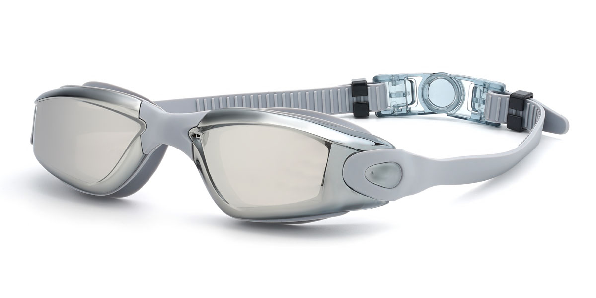 Grau Grau Teodor Brille - Swimming Goggles Glasses