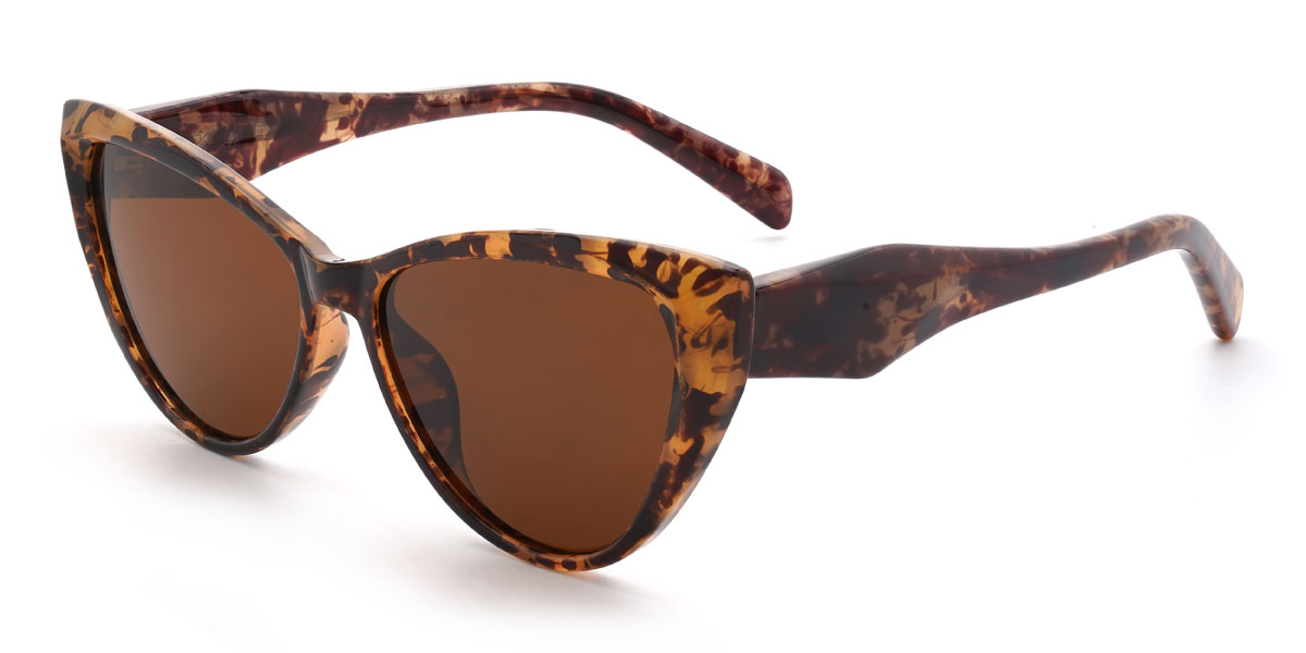 Tortoiseshell Brown Merlin Glasses - Cat Eye Sunglasses