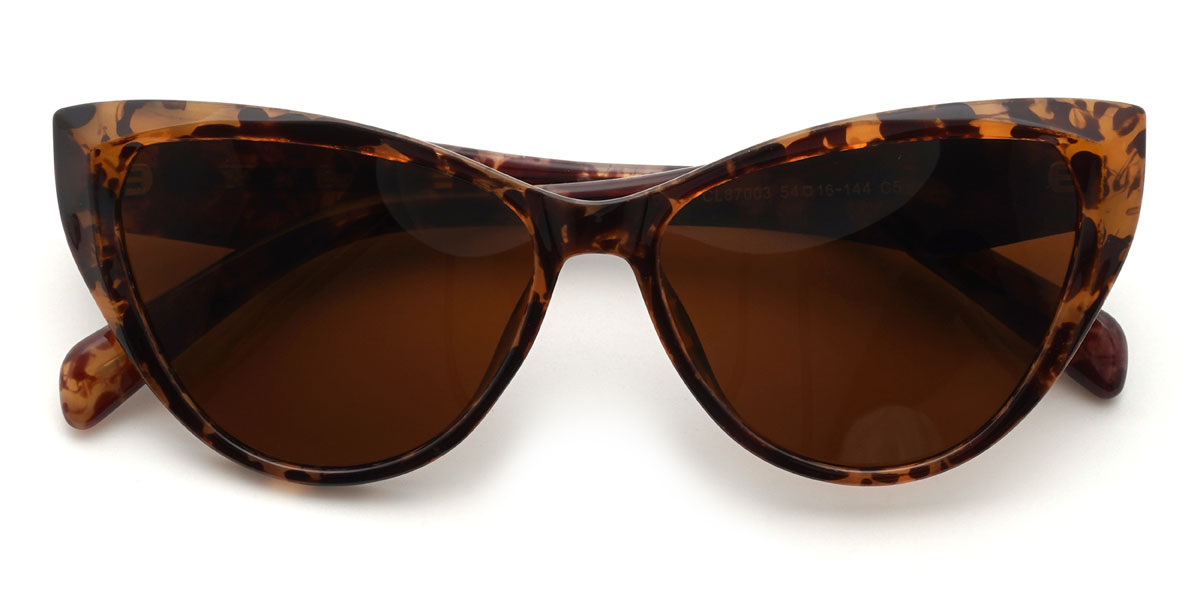 Tortoiseshell Brown Merlin Glasses - Cat Eye Sunglasses