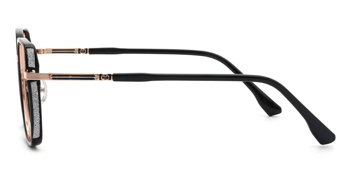 Black Latrell Glasses - Square Glasses