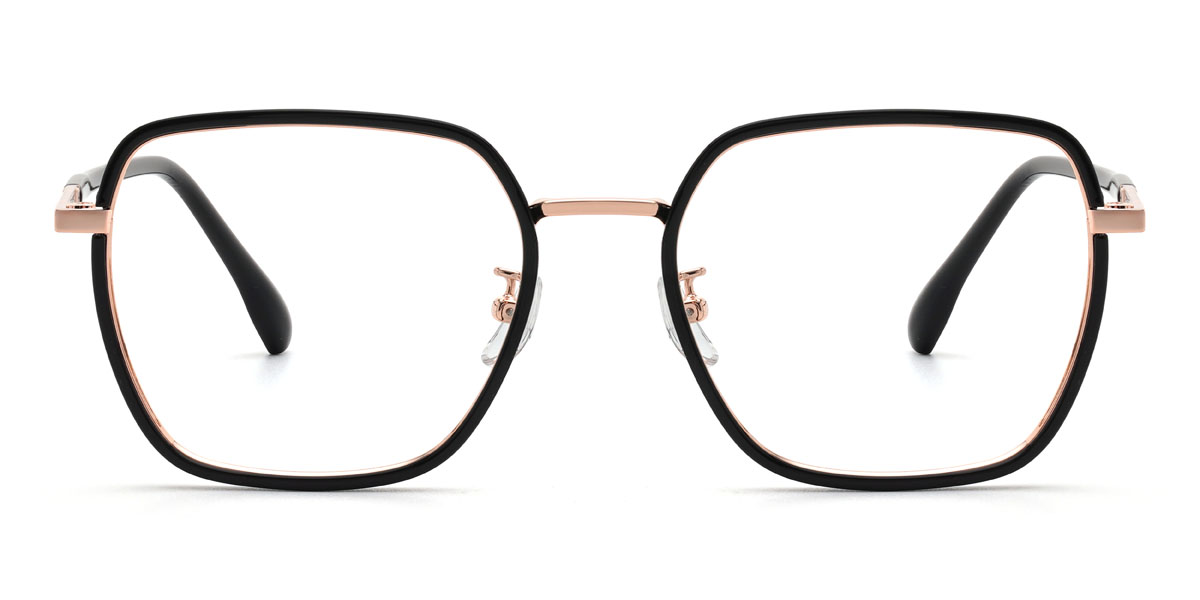 Black Latrell Glasses - Square Glasses