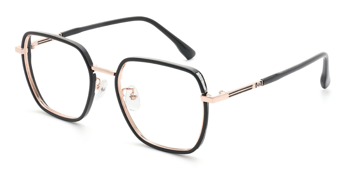 Black Latrell Glasses - Square Glasses