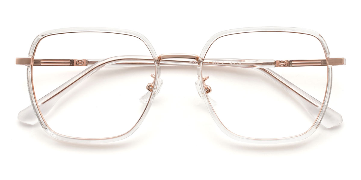 Gold Klar Latrell Brille - Square Glasses