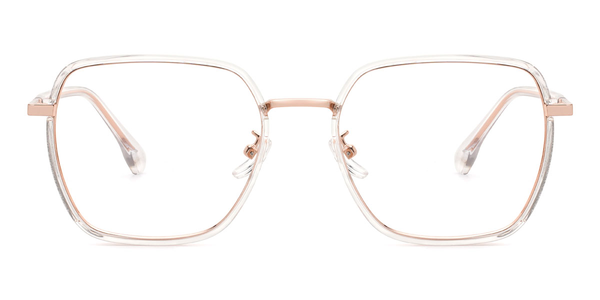 Gold Klar Latrell Brille - Square Glasses