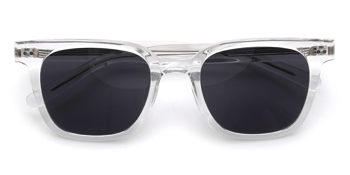 Clair Gris Ignatius Lunettes - Rectangle Sunglasses