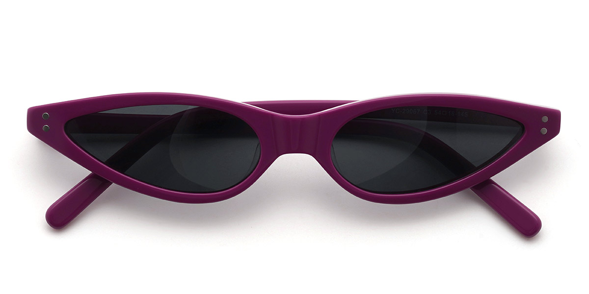 Purple Pink Gray Mujtaba Glasses - Cat Eye Sunglasses
