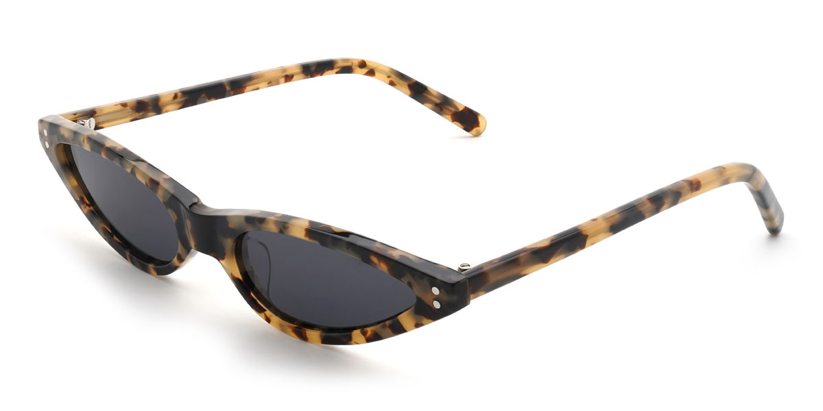 Écaille de tortue Gris Mujtaba Lunettes - Cat Eye Sunglasses