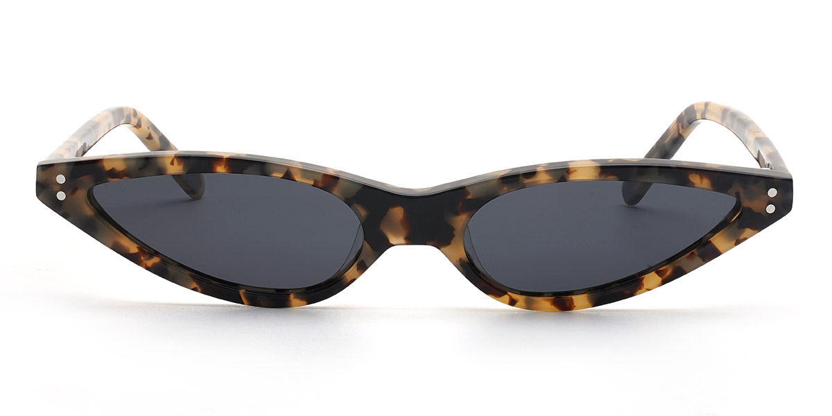 Écaille de tortue Gris Mujtaba Lunettes - Cat Eye Sunglasses
