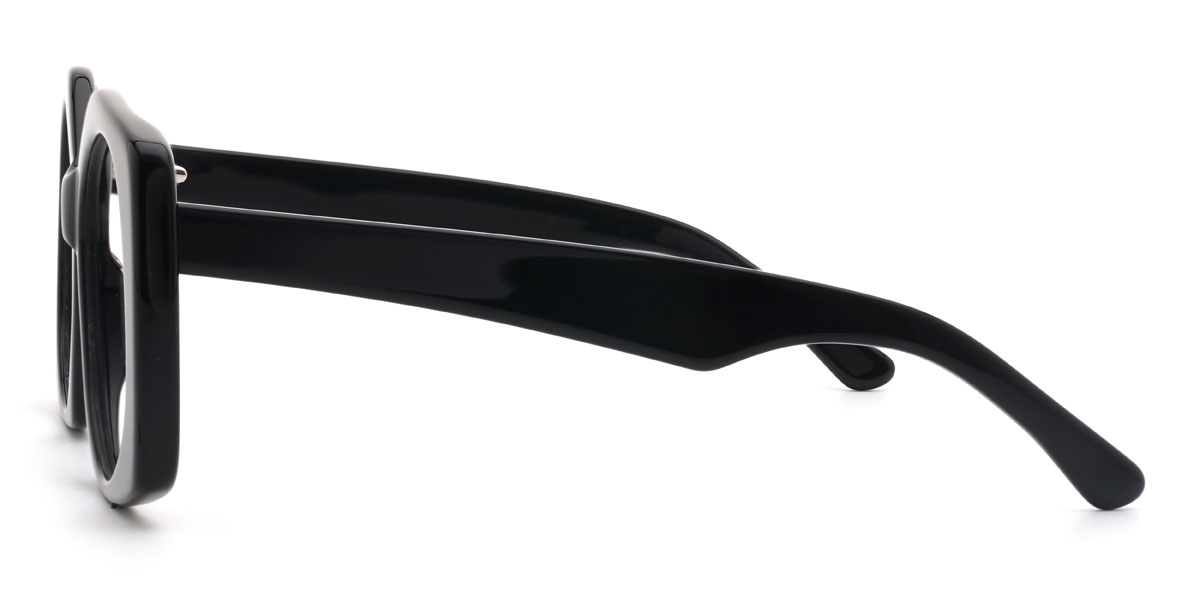 Black Chasen Glasses - Oval Glasses