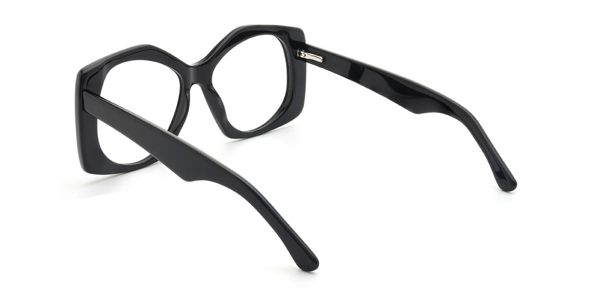 Black Chasen Glasses - Oval Glasses