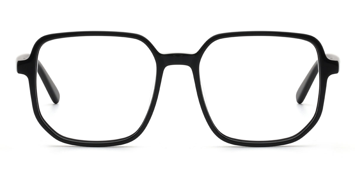 Schwarz Vesper Brille - Square Glasses