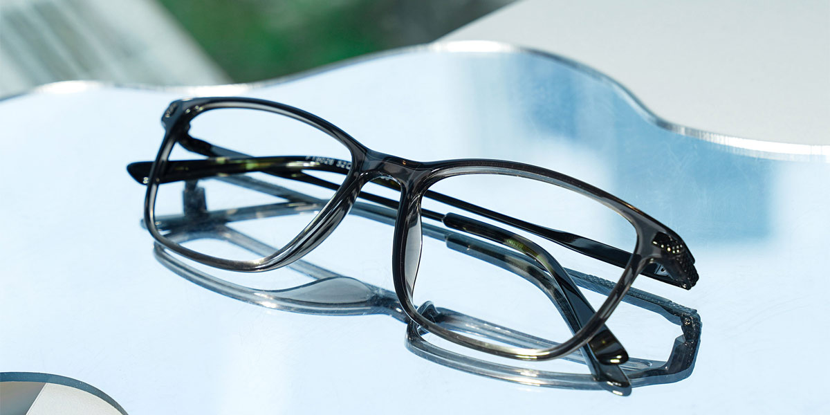Gris Adrielle Lunettes - Rectangle Glasses