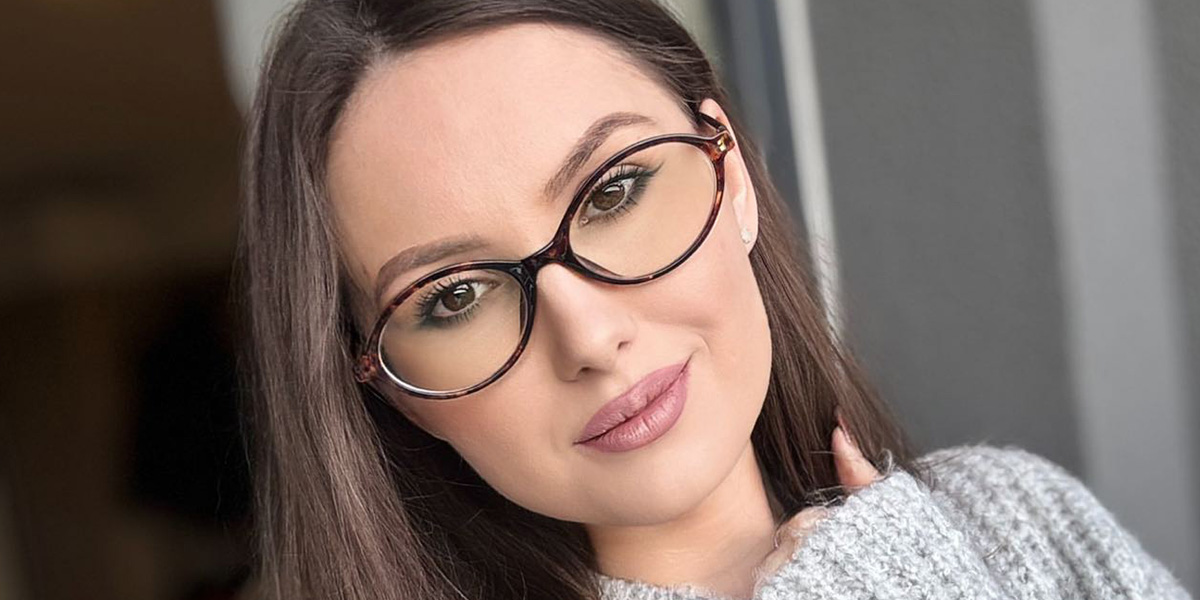 Tortoiseshell Andrea Glasses - Oval Glasses