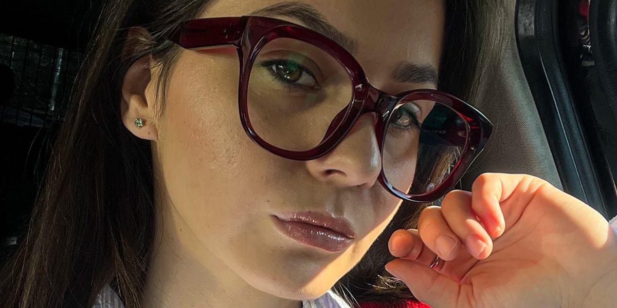 Red Patricia Glasses - Square Glasses