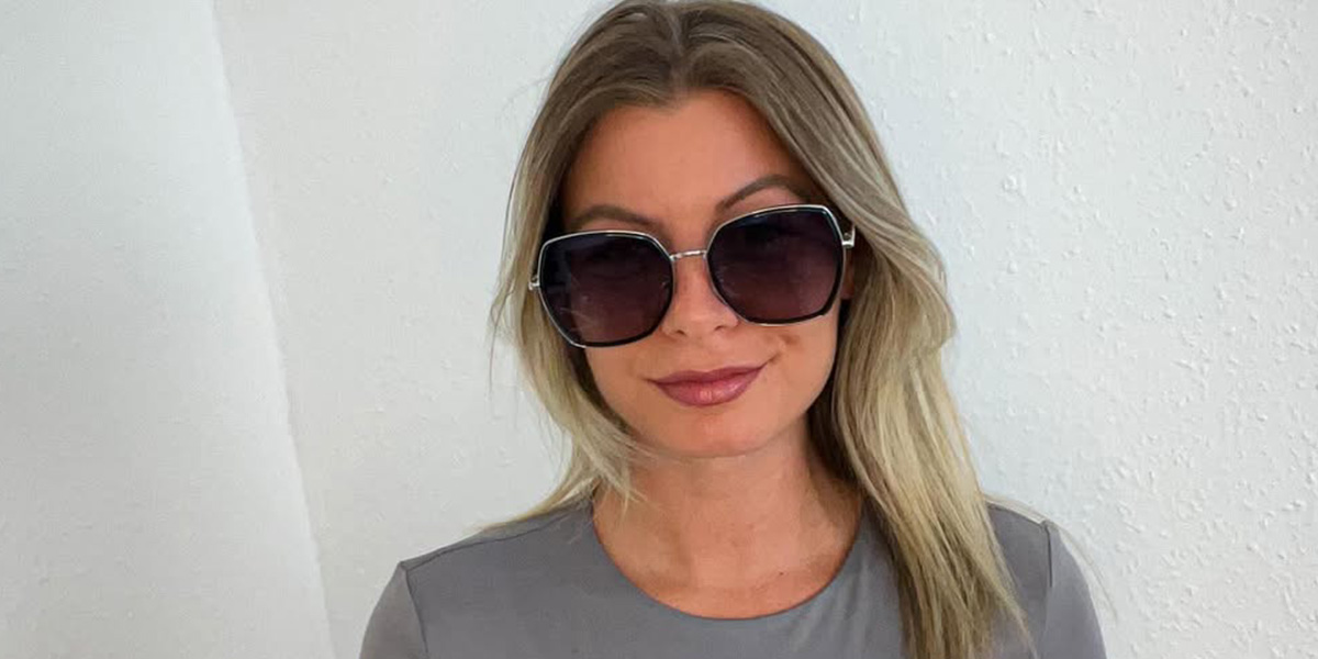 Fekete Gradual szürke Kathi Szemüveg - Square Sunglasses