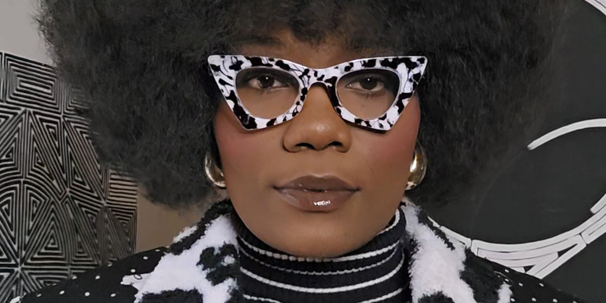 Black Marble Debra Glasses - Cat Eye Glasses