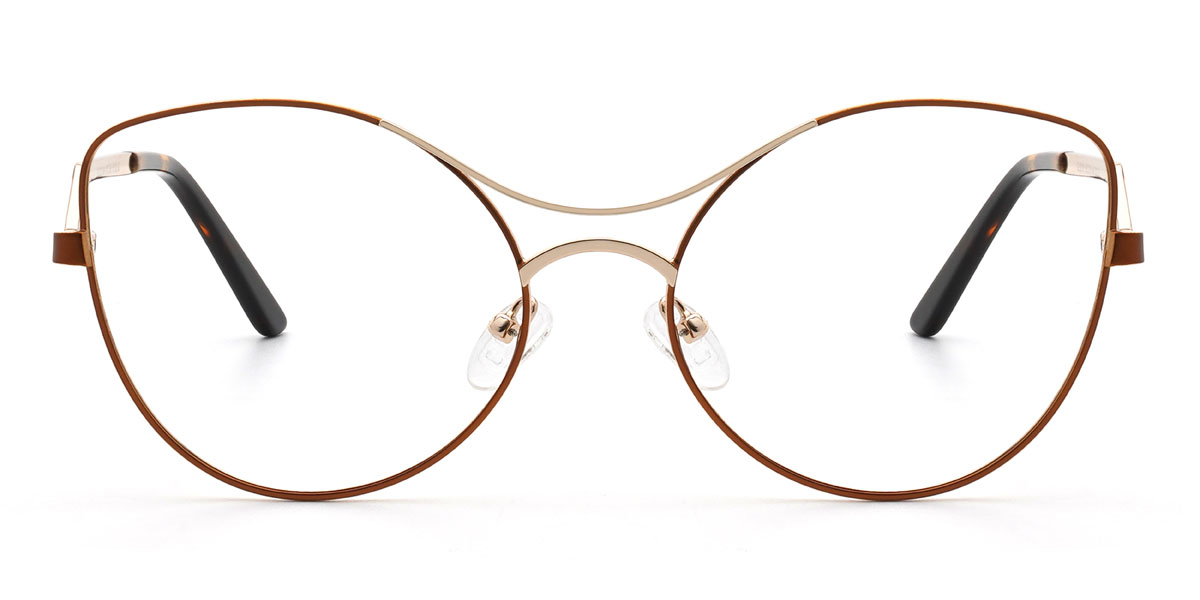 Gold Brown Estrella - Aviator Glasses