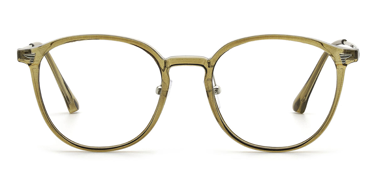 Olive Green Xaylen - Oval Glasses