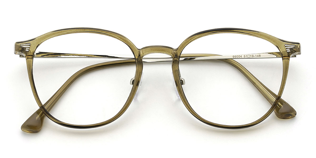 Olíva zöld Xaylen Szemüveg - Oval Glasses