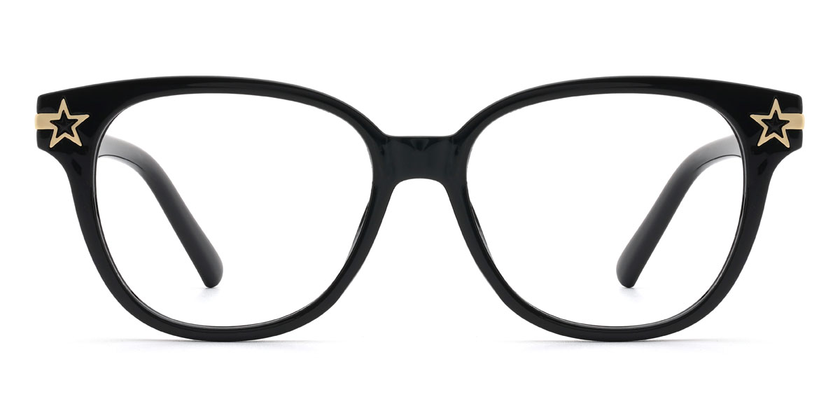 Black Aylin Glasses - Oval Glasses