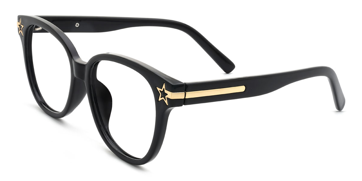 Black Aylin Glasses - Oval Glasses