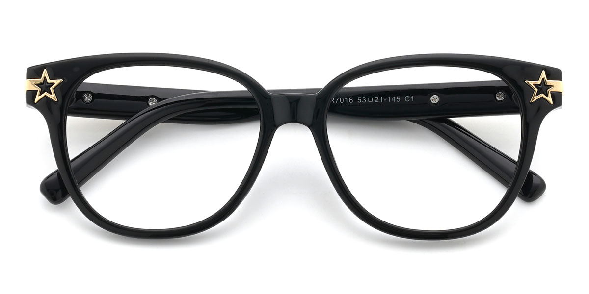 Black Aylin Glasses - Oval Glasses