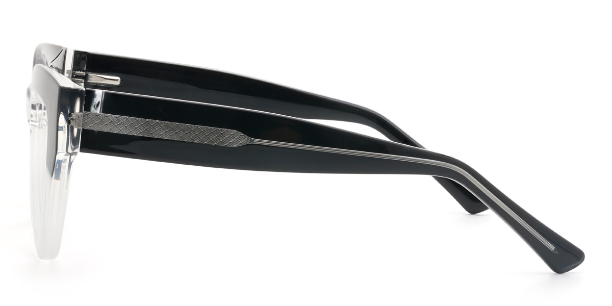 Noir Transparent Cecelia Lunettes - Cat Eye Glasses
