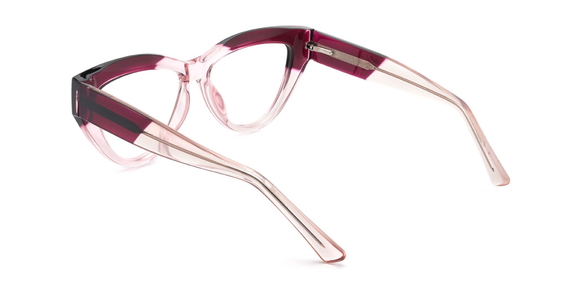 Rosa púrpura Cecelia Gafas - Cat Eye Glasses