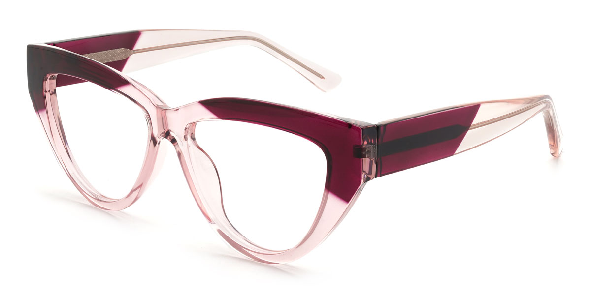 Rosa púrpura Cecelia Gafas - Cat Eye Glasses