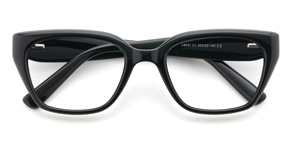 Fekete Divine Szemüveg - Rectangle Glasses
