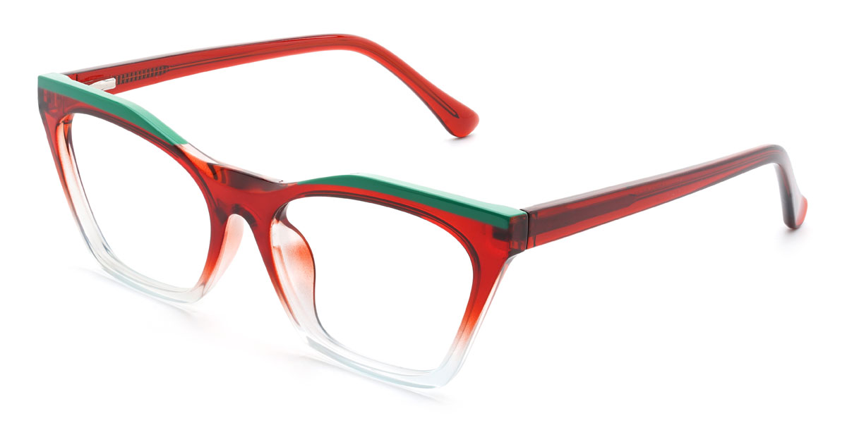 Rouge clair Keira Lunettes - Cat Eye Glasses