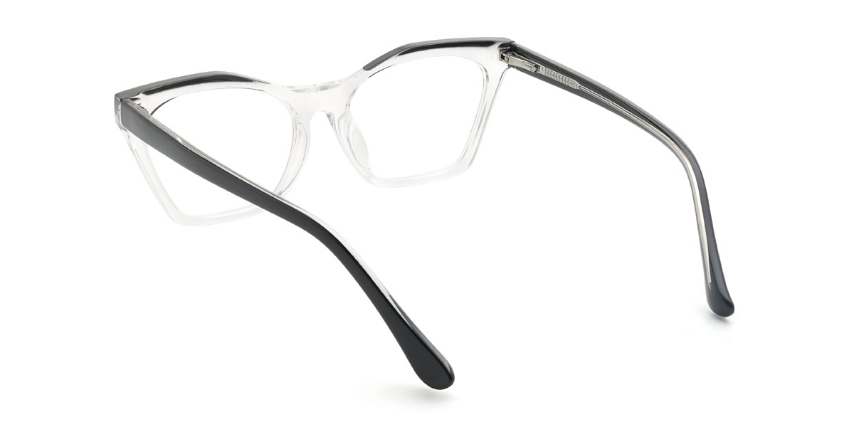 Fekete átlátszó Keira Szemüveg - Cat Eye Glasses