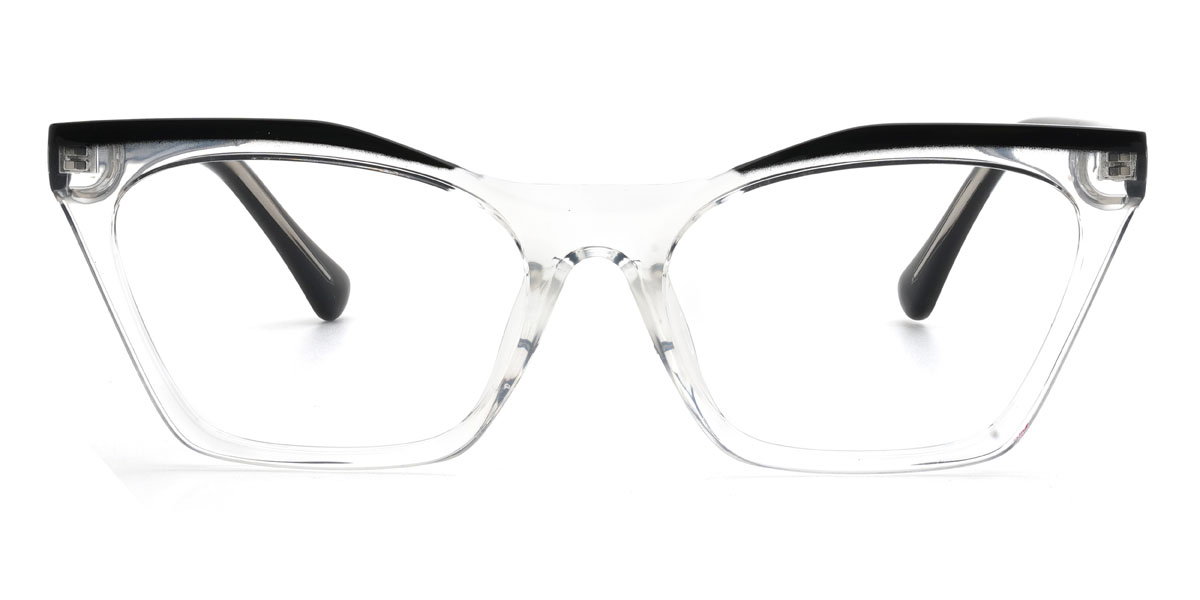 Fekete átlátszó Keira Szemüveg - Cat Eye Glasses