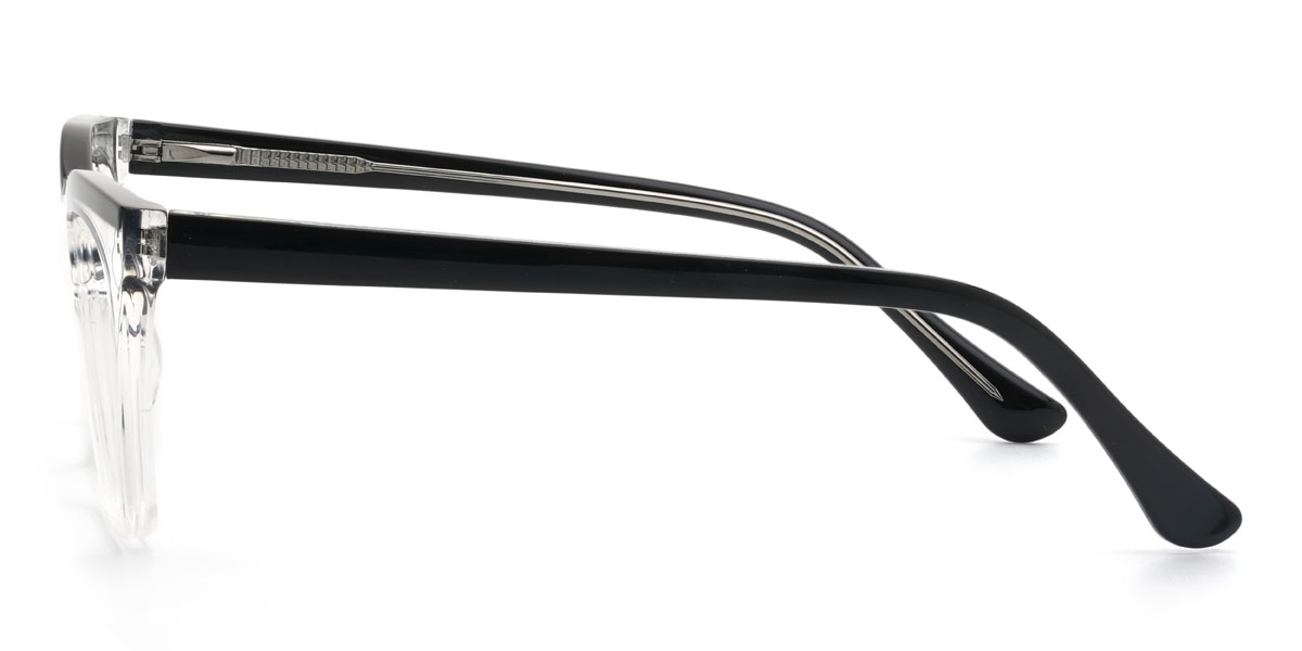 Fekete átlátszó Keira Szemüveg - Cat Eye Glasses