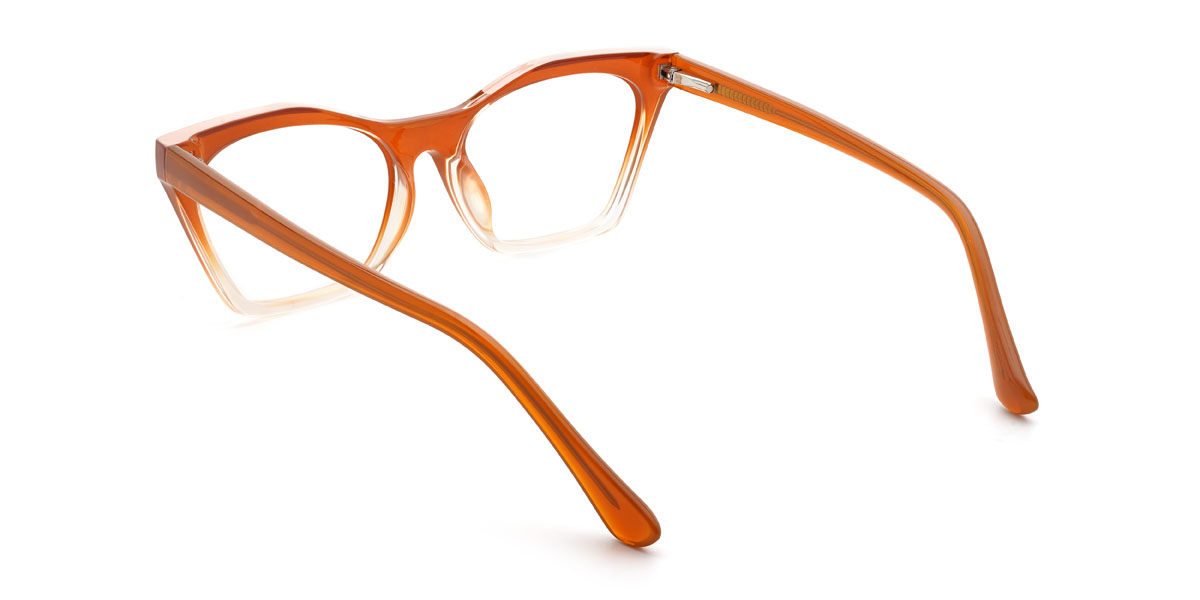 Naranja Claro Keira Gafas - Cat Eye Glasses