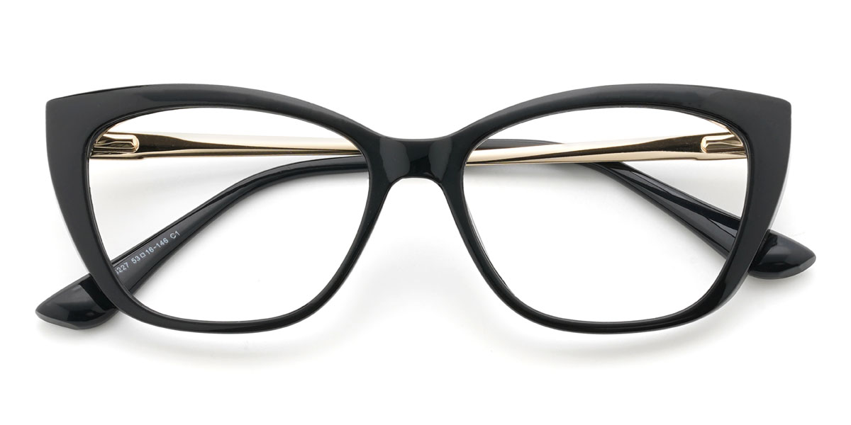Negro Xiomara Gafas - Cat Eye Glasses