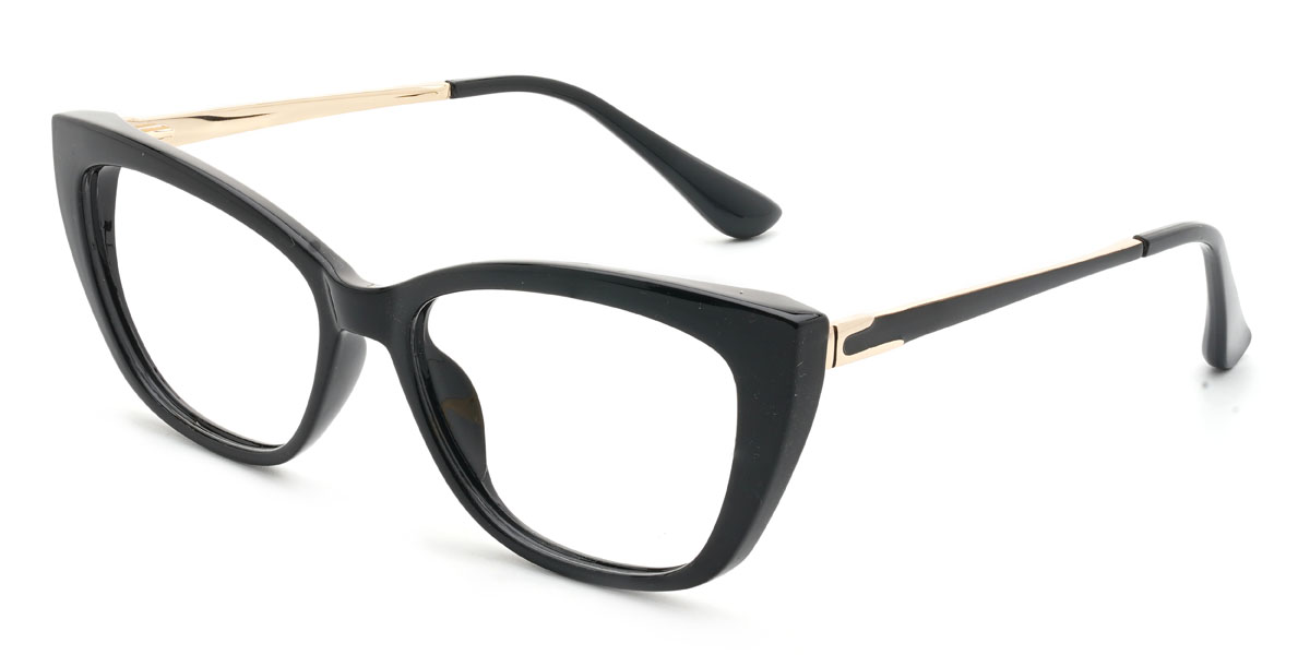 Negro Xiomara Gafas - Cat Eye Glasses