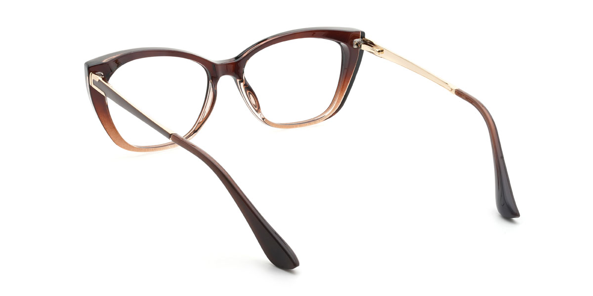 Dégradé Brun Xiomara Lunettes - Cat Eye Glasses