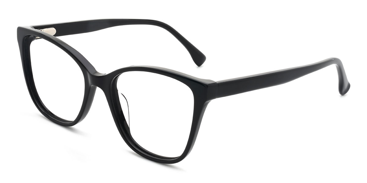 Negro Esmeralda Gafas - Cat Eye Glasses