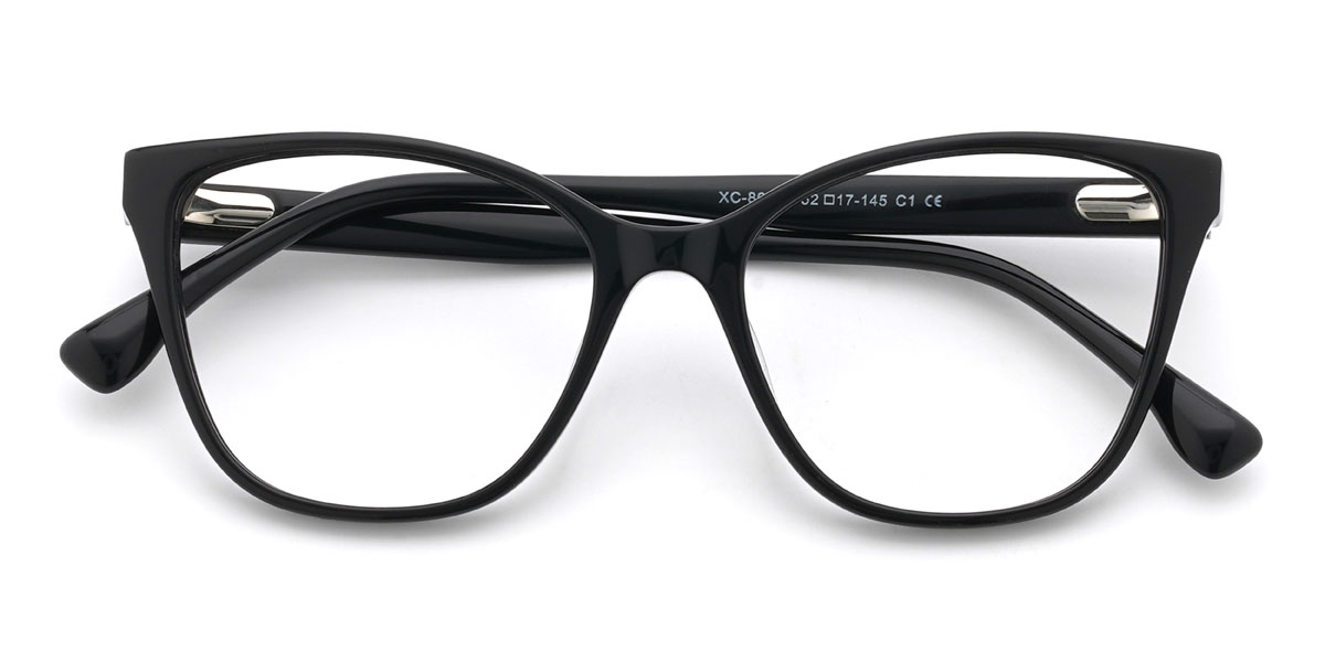 Negro Esmeralda Gafas - Cat Eye Glasses