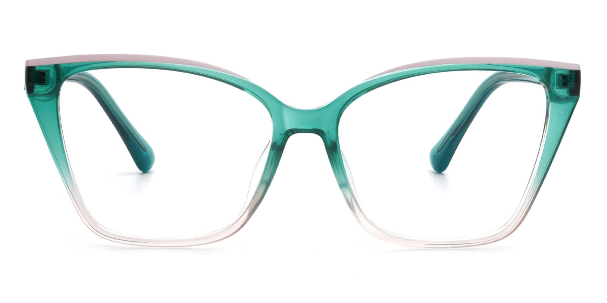 Green Pink Delani - Cat Eye Glasses