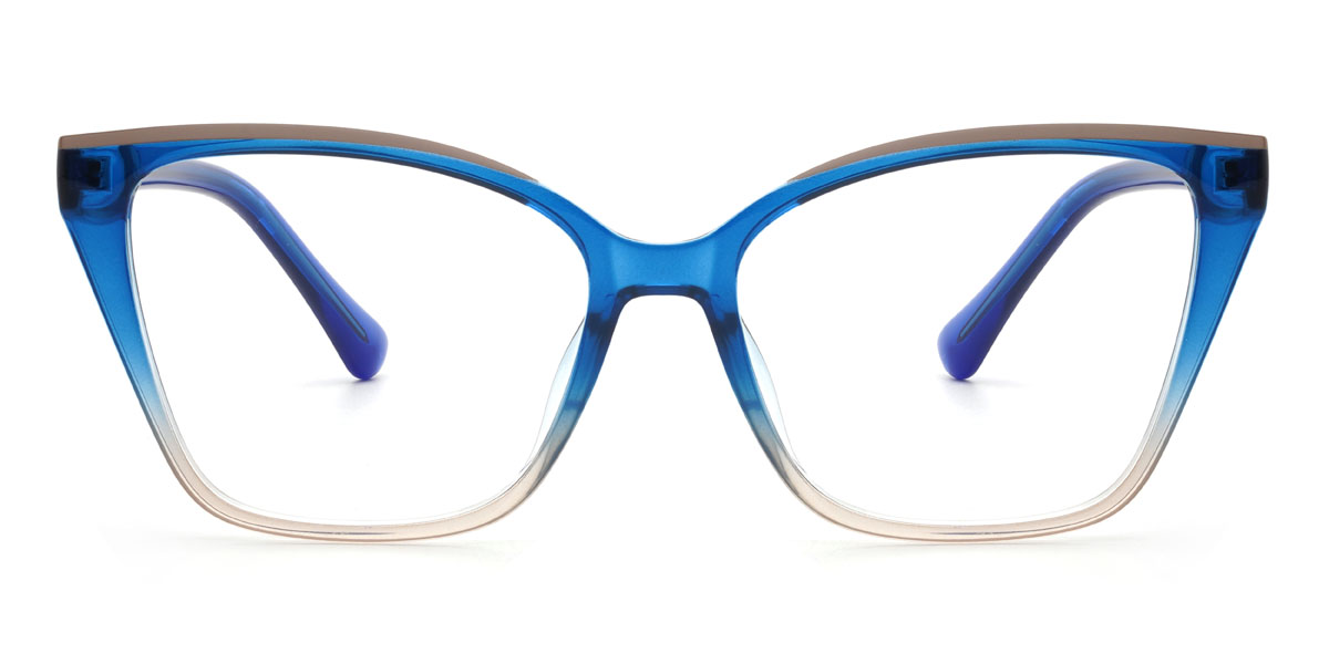 Kék barna Delani Szemüveg - Cat Eye Glasses