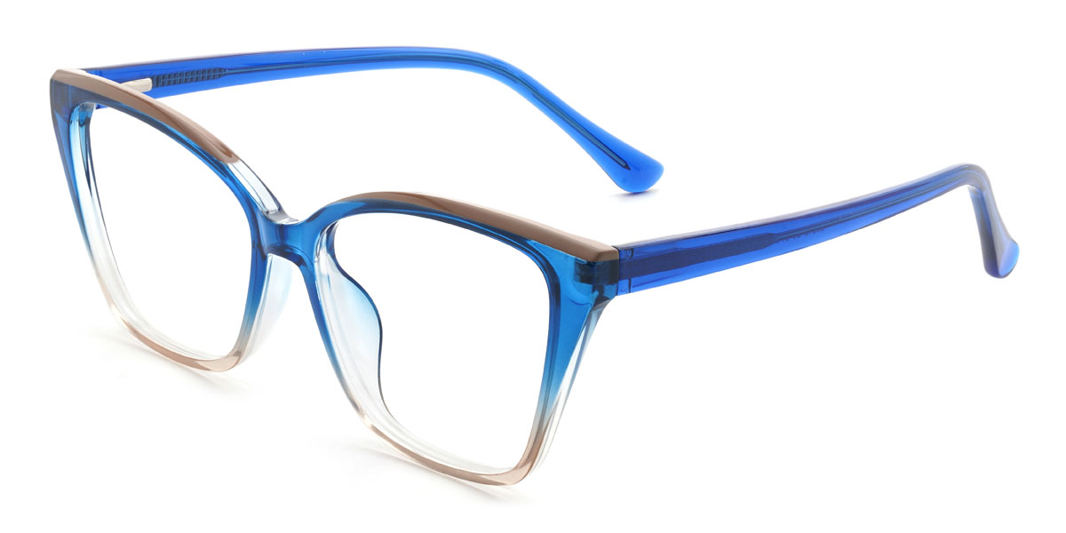 Kék barna Delani Szemüveg - Cat Eye Glasses